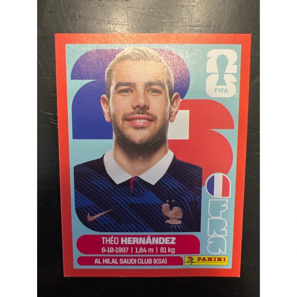 Panini FIFA World Cup 2026 Theo Hernandez France Sticker FRA 3 Red Trim